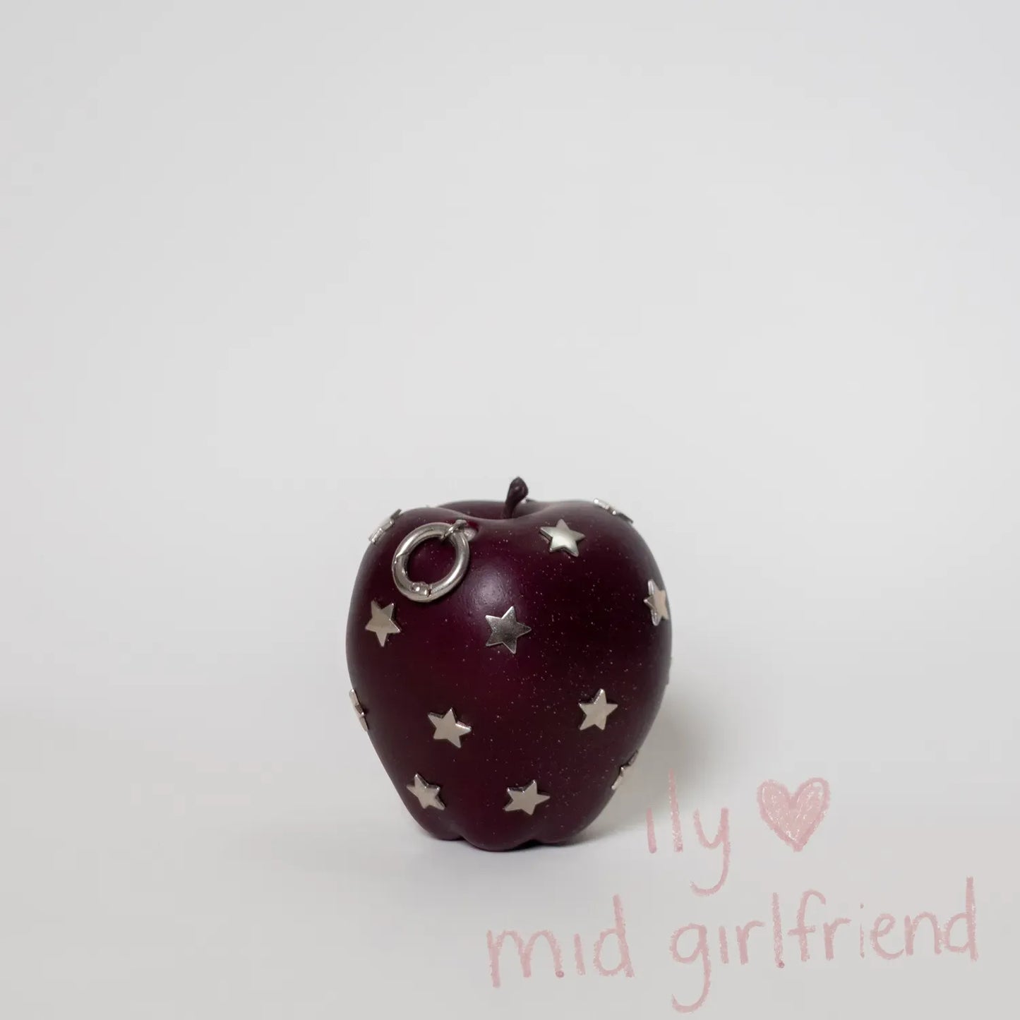 handmade star rivet realistic snake apple charm necklace pants chain