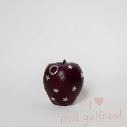 handmade star rivet realistic snake apple charm necklace pants chain