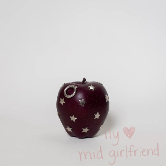 handmade star rivet realistic snake apple charm necklace pants chain