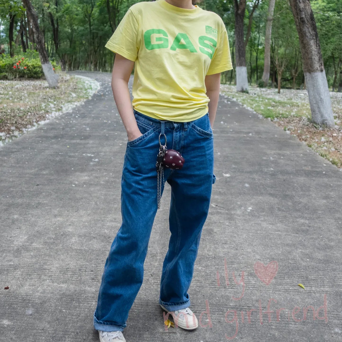 handmade star rivet realistic snake apple charm necklace pants chain