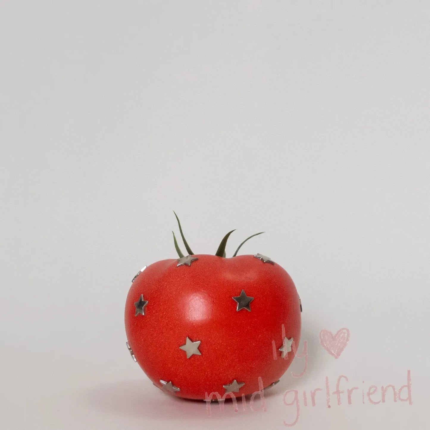 handmade star rivet realistic tomato charm necklace pants chain