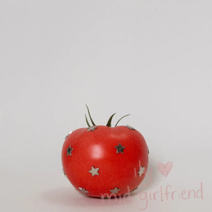 handmade star rivet realistic tomato charm necklace pants chain