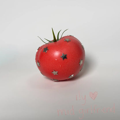 handmade star rivet realistic tomato charm necklace pants chain