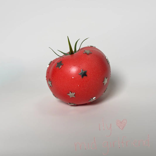 handmade star rivet realistic tomato charm necklace pants chain