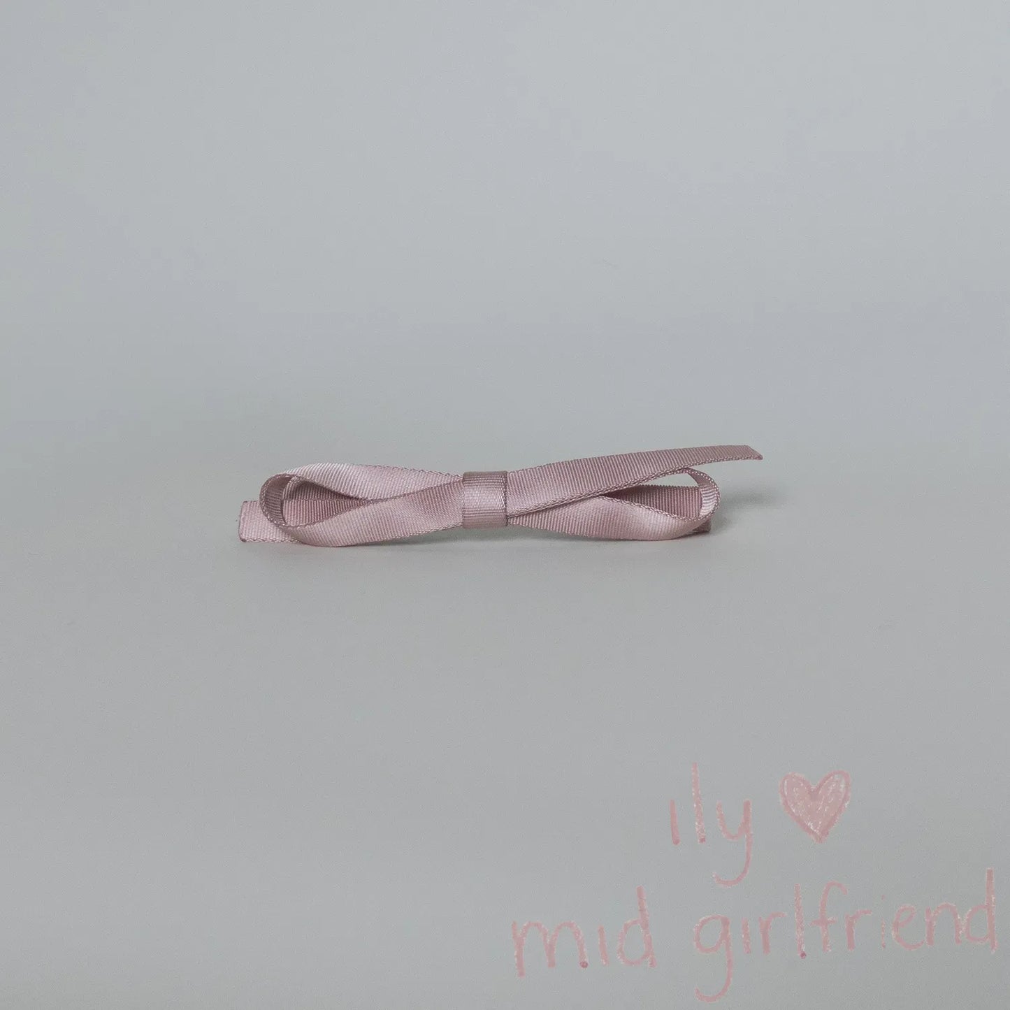 handmade glossy pink satin hair clip spring clip aesthetic princess style