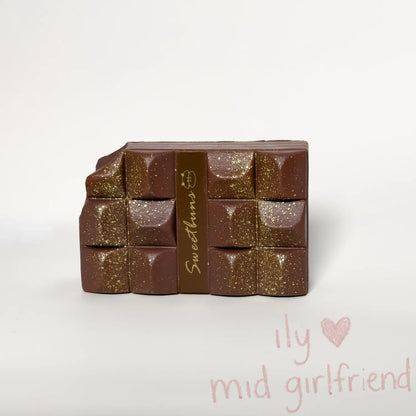 realistic gold foil chocolate bar squishy stress relief toy slow rising