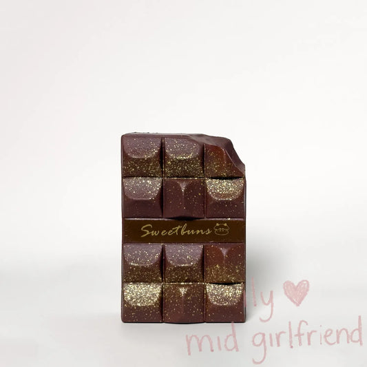 realistic gold foil chocolate bar squishy stress relief toy slow rising