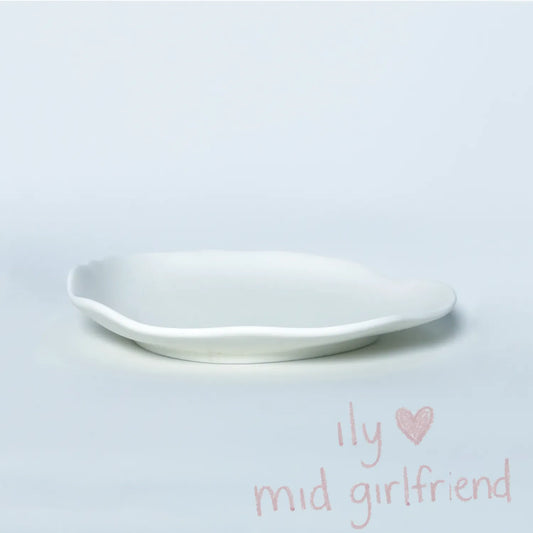 white cloud shaped ceramic tray jewelry storage key tray