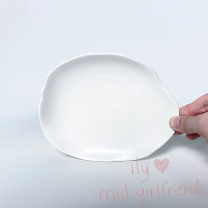 white cloud shaped ceramic tray jewelry storage key tray
