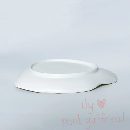 white cloud shaped ceramic tray jewelry storage key tray